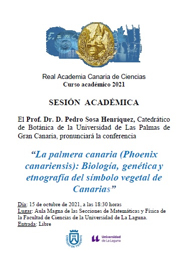 Conferencia La palmera canaria (Phoenix canariensis): Biología, genética y etnografía del símbolo vegetal de Canarias